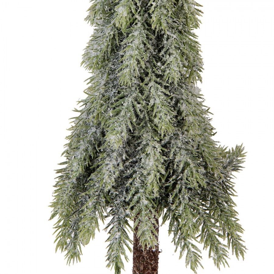 Vánoční dekorace jehličnatý stromek na dřevě - Ø 10*35 cm Clayre & Eef Vánoční dekorace jehličnatý stromek na dřevě - Ø 10*35 cm Clayre & Eef