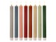 Set 2ks mintová úzká svíčka s vroubkováním Led Candle - Ø 2*25 cm / 2*AAA Clayre & Eef