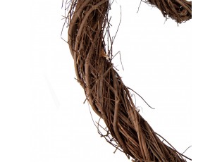 Přírodní hnědé proutěné srdce Woodly L - 50*5*50 cm