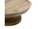 Přírodní dřevěný podnos na dort na noze Wood Cake - Ø 25*10 cm Mars & More 