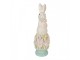 Dekorace králík na podstavci se třpytkami - 12*11*34 cm Clayre & Eef