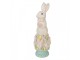 Dekorace králík na podstavci se třpytkami - 12*11*34 cm Clayre & Eef