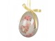 9ks dekorace barevné závěsné vajíčko s králíčky a kuřátky Spring Egg - Ø 5*8 cm Clayre & Eef