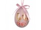 9ks dekorace barevné závěsné vajíčko s králíčky a kuřátky Spring Egg - Ø 5*8 cm Clayre & Eef