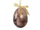 6ks dekorace barevné závěsné vajíčko s králíčky Spring Egg - Ø 5*8 cm Clayre & Eef