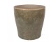 Zelený keramický obal na květináč s květy Timothée XL - Ø 18*17 cm Clayre & Eef
