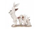 Dekorace zajíčcí s mrkvemi - 34*13*33 cm Clayre & Eef