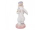 Dekorace bílý králík nesoucí makronky - 8*6*14 cm Clayre & Eef