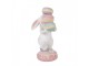 Dekorace bílý králík nesoucí makronky - 8*6*14 cm Clayre & Eef