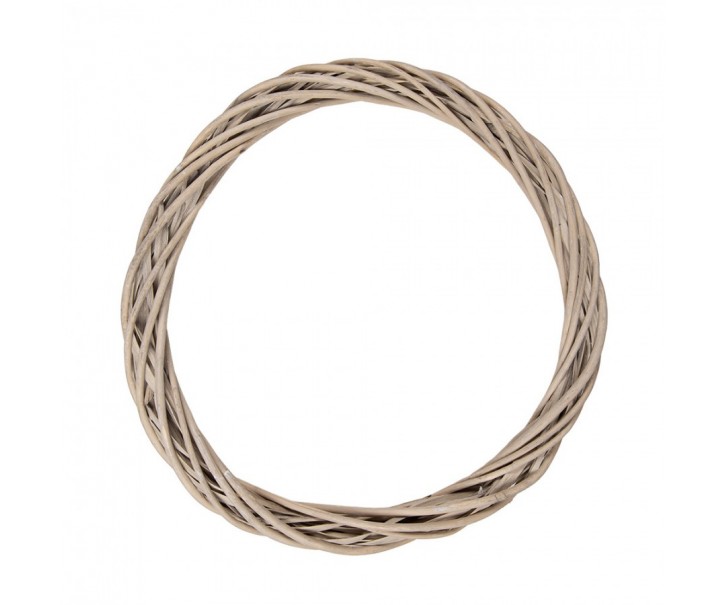Přírodní ratanový věnec Wreath Rattan L - Ø 40*4 cm Clayre & Eef
