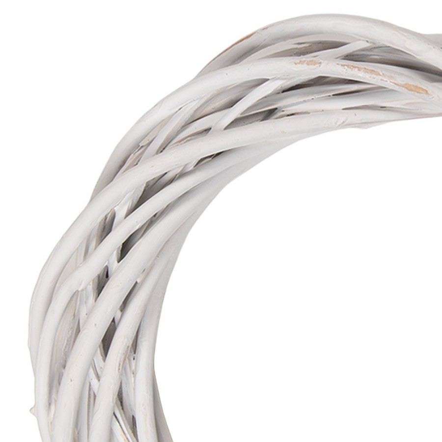 Přírodní bílý ratanový věnec Rattan XS - Ø 20*4 cm Clayre & Eef Přírodní bílý ratanový věnec Rattan XS - Ø 20*4 cm Clayre & Eef