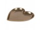 Zlatý antik dekorační podnos srdce Heart - 21*21*2 cm Clayre & Eef