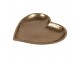 Zlatý antik dekorační podnos srdce Heart - 14*14*2 cm Clayre & Eef