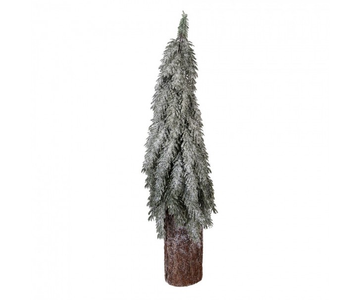 Vánoční dekorace jehličnatý stromek na dřevě - Ø 18*57 cm Clayre & Eef