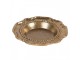 Zlatá antik dekorační kulatá miska Raw Gold - Ø 12*2 cm Clayre & Eef