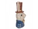 Dekorace busta králík elegán v klobouku - 17*13*29 cm Clayre & Eef