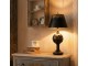 Černá antik kovová lampa Jallia - Ø 35*78 cm E27/ 1*60W Clayre & Eef