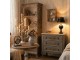 Černá antik kovová lampa Jallia - Ø 35*78 cm E27/ 1*60W Clayre & Eef