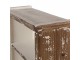 Bílo - hnědá antik nástěnná dřevěná polička Camille - 36*15*43 cm Clayre & Eef