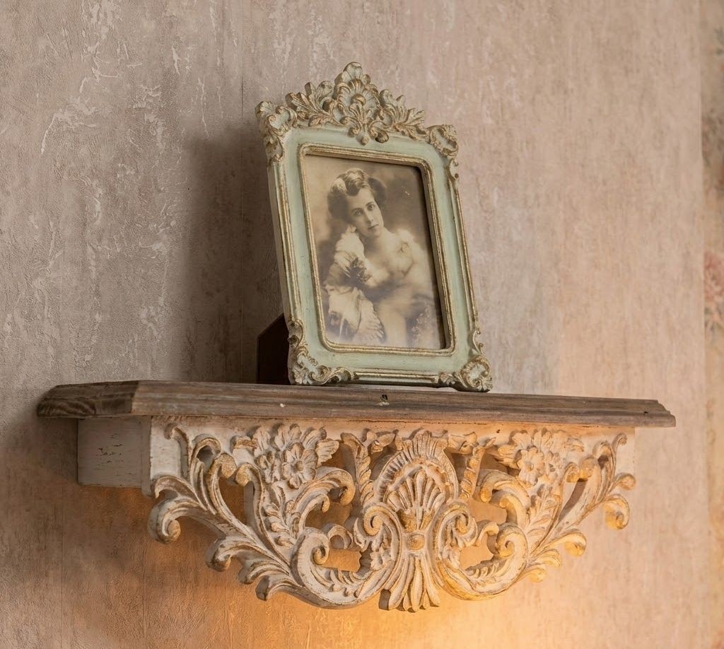 Zeleno-zlatý fotorámeček zdobený květy - 15*2*24 cm / 10*15 cm Clayre & Eef Zeleno-zlatý fotorámeček zdobený květy - 15*2*24 cm / 10*15 cm Clayre & Eef