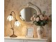 Bílá stolní lampa Tiffany Folwia White - 35*18*61 cm E14/max 2*25W Clayre & Eef