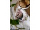 Utěrka zajíc s květy Easter Whispers Collection - 50*70 cm Clayre & Eef