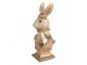 Dekorace busta králík s čelenkou se zlatou patinou - 16*11*31 cm Clayre & Eef