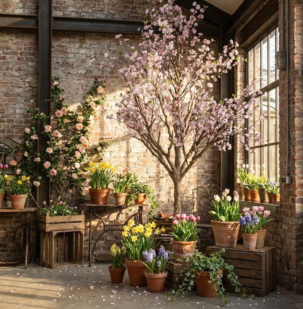 Dekorační strom třešeň s růžovými květy Cherry Blossom - 190*190*300 cm Clayre & Eef Dekorační strom třešeň s růžovými květy Cherry Blossom - 190*190*300 cm Clayre & Eef