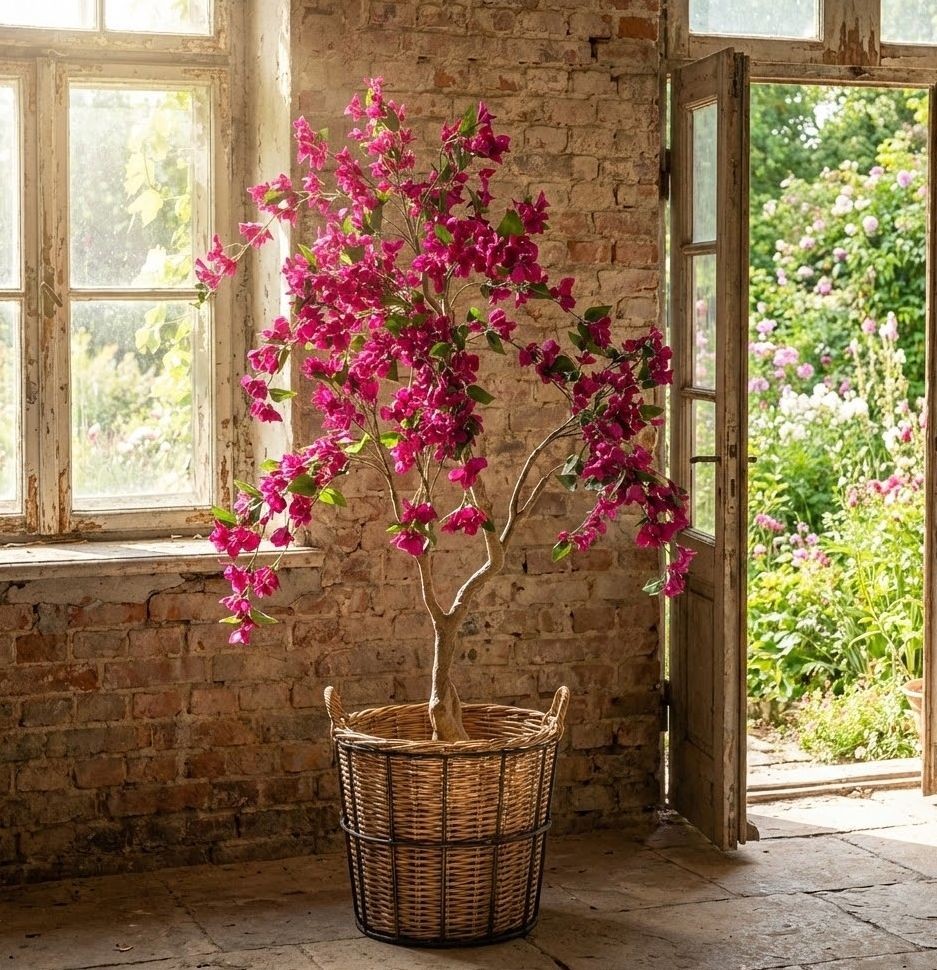Stromek s růžovými květy Bougainvillea Tree - 100*100*150 cm Clayre & Eef Stromek s růžovými květy Bougainvillea Tree - 100*100*150 cm Clayre & Eef