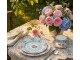 Porcelánový šálek s podšálkem Blue Garden II - 12*9*7 / Ø 15*2 cm / 160 ml Clayre & Eef
