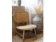 Přírodní dřevěné křeslo s výpletem Lounge - 60*62*78 cm Chic Antique