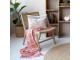 Přírodní dřevěné křeslo s výpletem Lounge French chair - 57*62*79 cm Chic Antique