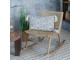 Přírodní houpací křeslo s výpletem Lounge French chair - 88*59*78 cm Chic Antique