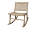 Přírodní houpací křeslo s výpletem Lounge French chair - 88*59*78 cm Chic Antique