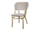 Venkovní latté bistro židle La Rochelle s výpletem - 62*53*82 cm Chic Antique