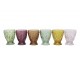 Set 6ks barevných skleniček na vodu Saint-Émilion - Ø 8*10 cm / 200ml Chic Antique
