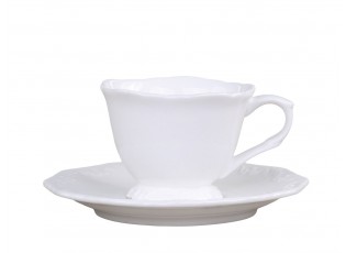 Porcelánový šálek s podšálkem espresso Provence lace - 7cm / 100 ml