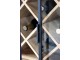 Černá komoda vinotéka Larisse - 65*36*170 cm Chic Antique