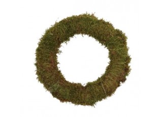 Zelený věneček z přírodního mechu - Ø 29*5 cm
