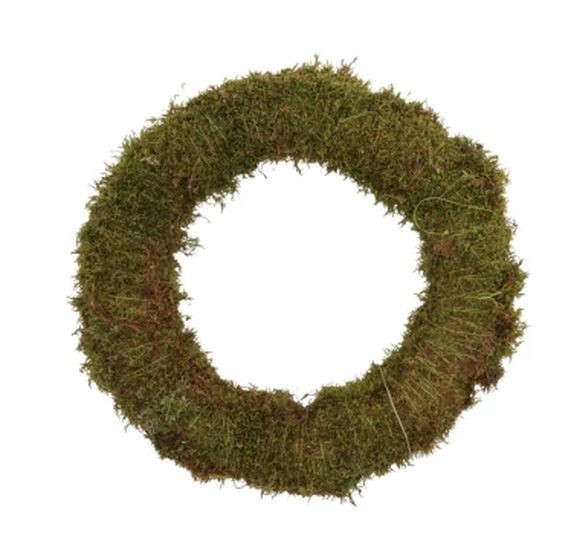 Zelený věneček z přírodního mechu - Ø 20*5 cm