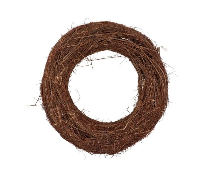 Hnědý věnec z jilmových větví Elm Branch - Ø 50*14 cm daan kromhout