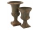 Zelený antik květináč Antiqou French - Ø 40*56 cm J-Line by Jolipa