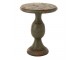 Zelený antik odkládací stůl Antiqou French - Ø 41*58 cm J-Line by Jolipa