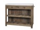Hnědý antik servírovací stůl s mramorovou deskou Grimaud - 120*60*97 cm Chic Antique