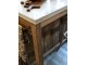Hnědý antik servírovací stůl s mramorovou deskou Grimaud - 120*60*97 cm Chic Antique