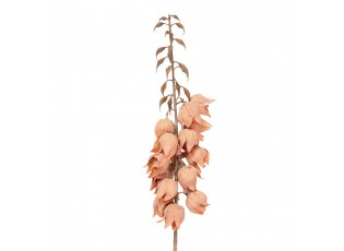 Dekorace umělá květina Yucca s oranžovými květy - 12*12*100 cm