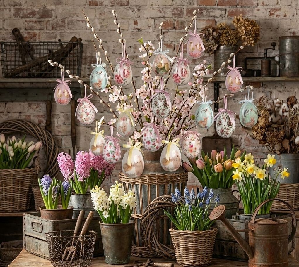 9ks dekorace barevné závěsné vajíčko s králíčky a kuřátky Spring Egg - Ø 5*8 cm Clayre & Eef 9ks dekorace barevné závěsné vajíčko s králíčky a kuřátky Spring Egg - Ø 5*8 cm Clayre & Eef