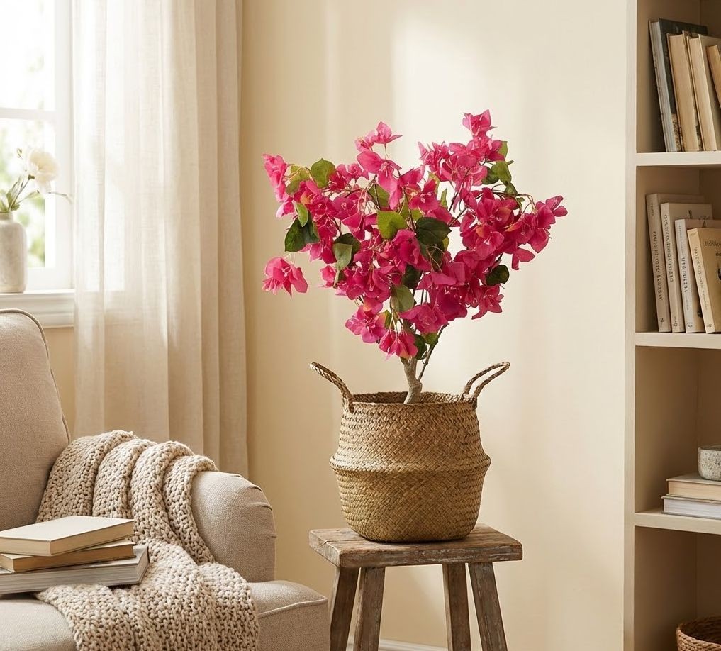 Stromek s růžovými květy Bougainvillea Tree - 30*30*90 cm Clayre & Eef Stromek s růžovými květy Bougainvillea Tree - 30*30*90 cm Clayre & Eef