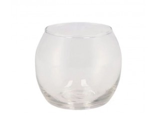 Baňatá skleněná váza Sphere transparent - Ø 8*7 cm