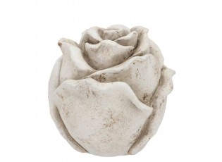 Cementová antik dekorace růže Saint antique Rose M - 11*11*11 cm